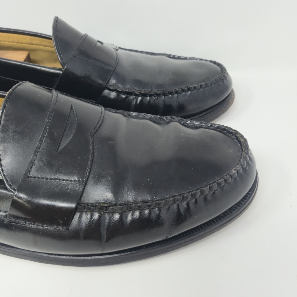 Brooks Brothers Mens Black Leather Penny Loafers Size 12 D Slip On Dress Shoes - Picture 4 of 16
